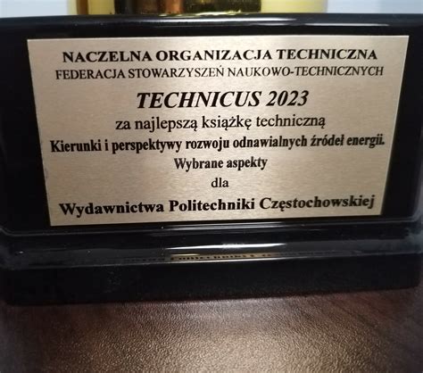 Sukces Wydawnictwa Politechniki Cz Stochowskiej Aktualno Ci