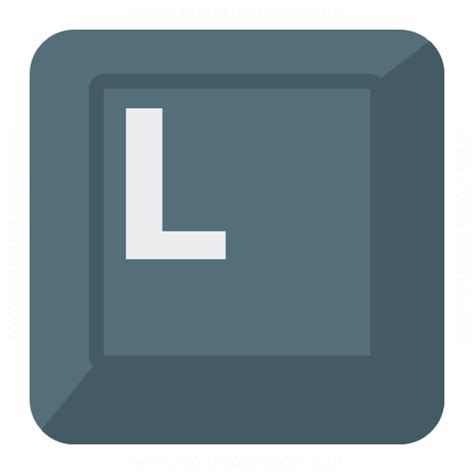 Iconexperience G Collection Keyboard Key L Icon