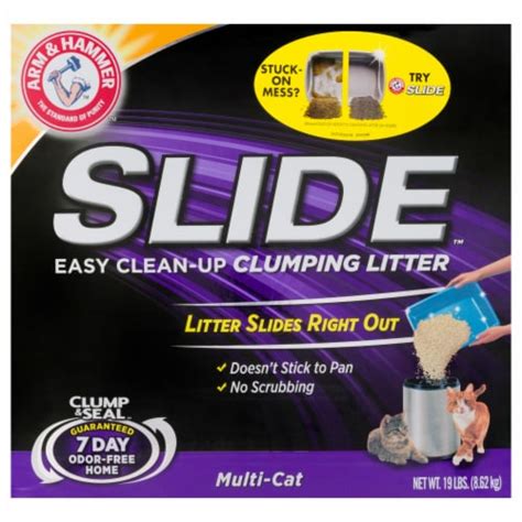 Arm And Hammer Slide Easy Clean Up Multi Cat Clumping Cat Litter 19 Lb