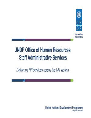 Fillable Online Info Undp Undp Office Of Human Resources Fax Email