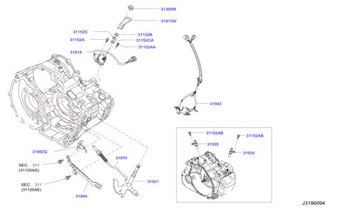 Nissan Qashqai Automatic Transmission Gear Position Sensor