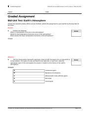 1086791 1 Doc Graded Assignment Name SCI114A Honors Earth Science