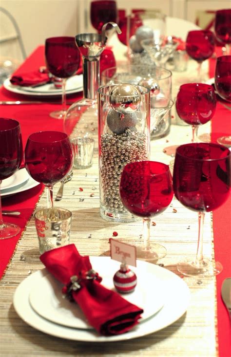 60 Christmas Dining Table Decor In Red And White