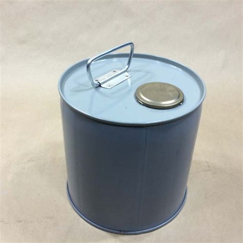 35 Gallon Grey Steel Closed Head Tight Head Pail Or Drum Yankee