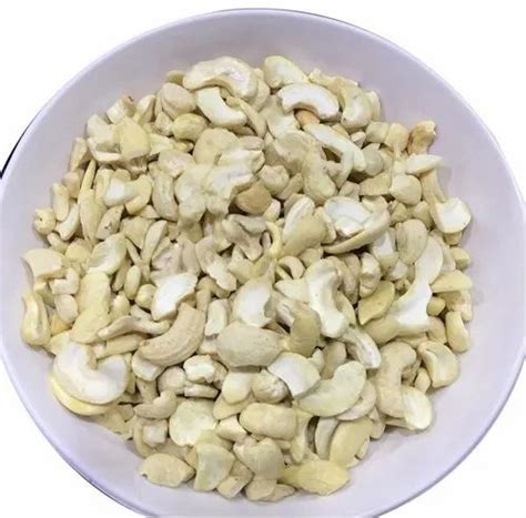 Steamed Organic Broken Cashew Nuts Packaging Size Loose Grade W