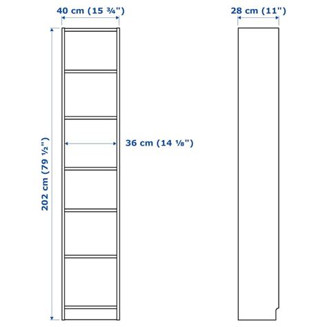 Billy Bücherregal Weiß 40x28x202 Cm Ikea Deutschland