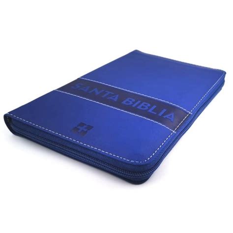 Biblia Ultrafina Compacta Azul Con Cierre Nvi