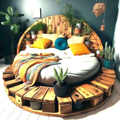 Rustic Wood Pallet Bed With Lights Ideas - HOW TO MAKE – DIY