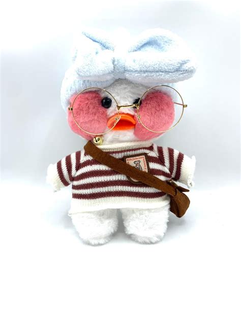 Утка лалафан (Lalafanfan duck) мягкая игрушка желтая, утенок в ...
