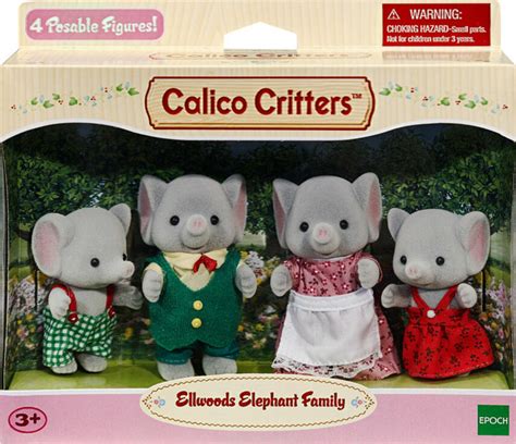 Calico Critters Ellwoods Elephant Family - Timbuk Toys