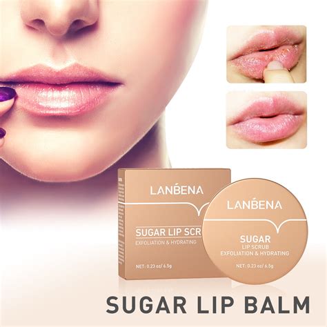 Jual LANBENA Lip Mask Lip Balm Nourishing Repair Lip Scrub