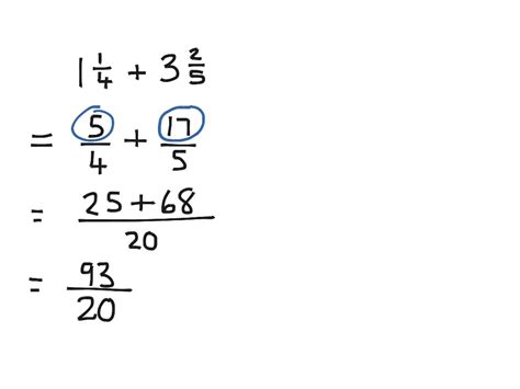 Common Fractions Addition Math Showme