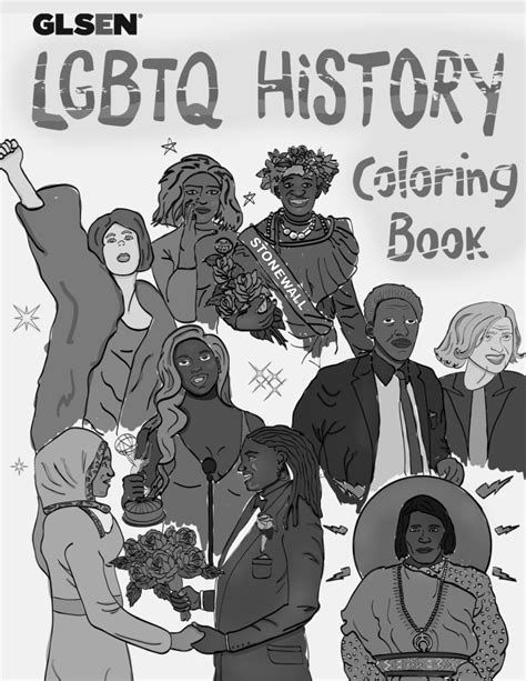 Lgbtq History Coloring Book Bw