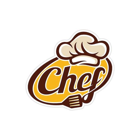 Logotipo de diseño de chef Vector Premium