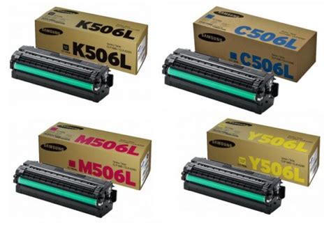 Original High Capacity 4 Colour Samsung 506 Toner Cartridge Multipack