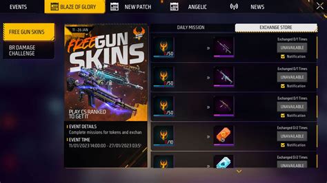 How To Get Free Permanent Gun Skins In Free Fire MAX