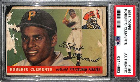 Lot Detail Topps Roberto Clemente Rookie Card Graded Psa