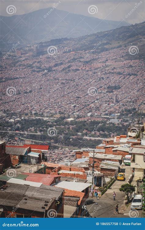 Panorama Of Medellin Colombia Stock Photo Image Of Landscapes House