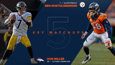 Five Key Matchups: Broncos vs. Steelers