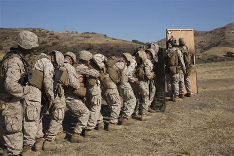 1st Battalion, 5th Marines, conduct urban breaching at demolition range ...