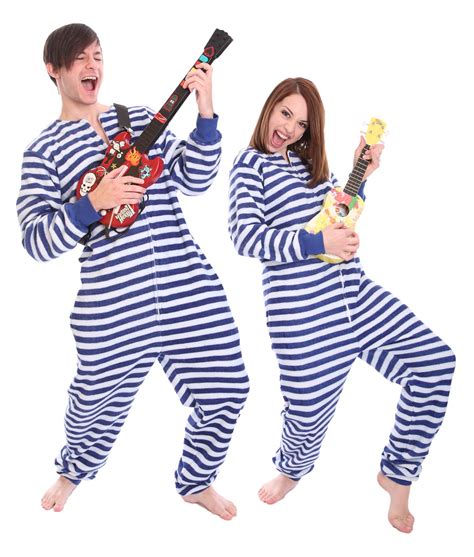 Nautical Unfooted Adult Onesie Funzee