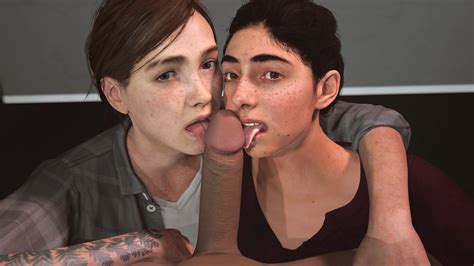 Rule 34 1boy 2girls 3d Dina The Last Of Us Edjm Ellie The Last Of Us Ellie Williams