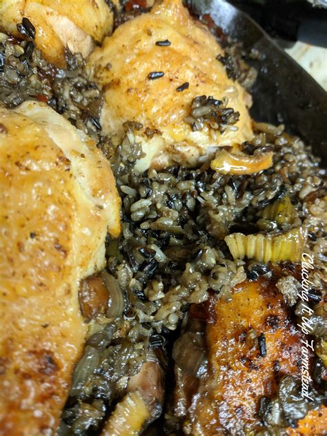 Easy One Pot Chicken And Rice Recipe Clucking It Up Farmstead