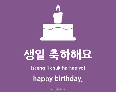 Happy Birthday In Korean | The Cake Boutique