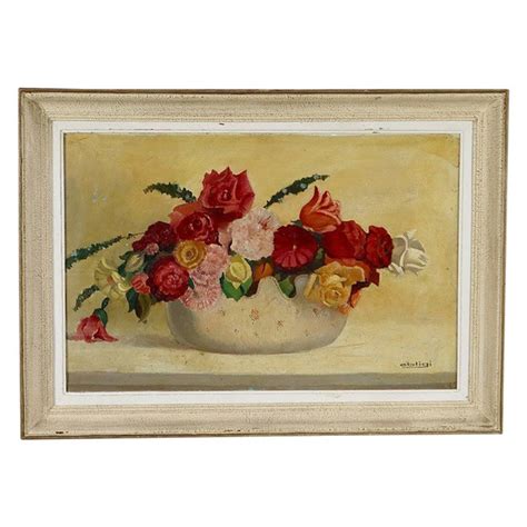 Grand Tableau Nature Morte Au Bouquet De Fleu Antikeo