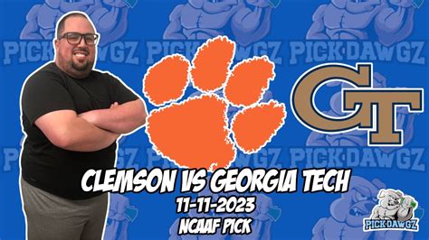 Clemson Vs Georgia Tech 111123 Free College Football Picks And