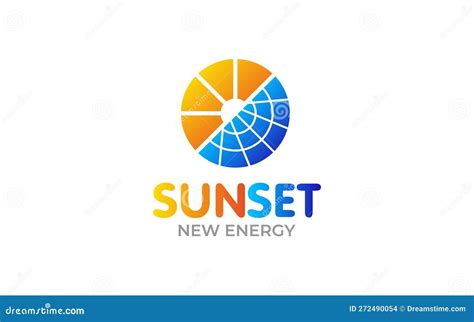 Illustration Vector Graphic Of Sun Energy Solar Panels Logo Design