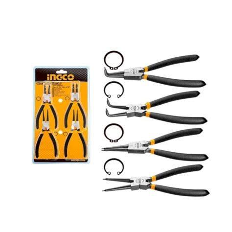 Set De 4 Pinces Circlip En Acier De Carbone