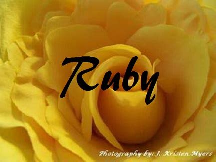 What's In A Name- A Baby Name Guru's Blog: Baby Name- Ruby