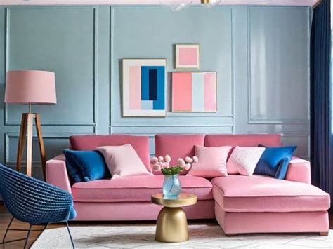 Pink and Blue Living Room Decor Ideas Inspiration Shop Now