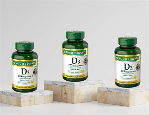 Viên Uống Bổ Sung Vitamin D3 Natures Bounty 5000IU USA Giao Hàng