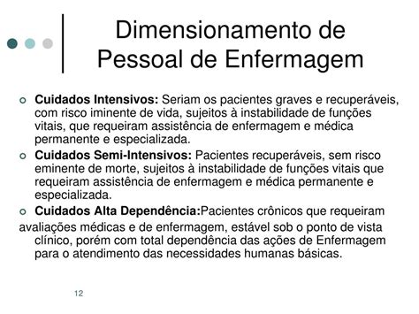 Dimensionamento De Pessoal De Enfermagem