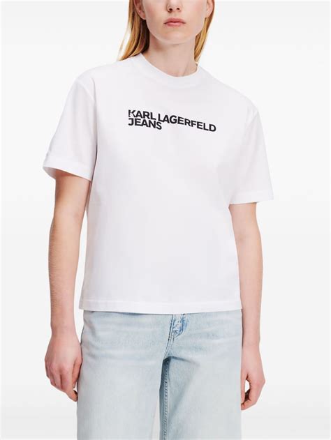 Karl Lagerfeld Jeans Playera Con Logo Klj Blanco Farfetch Mx