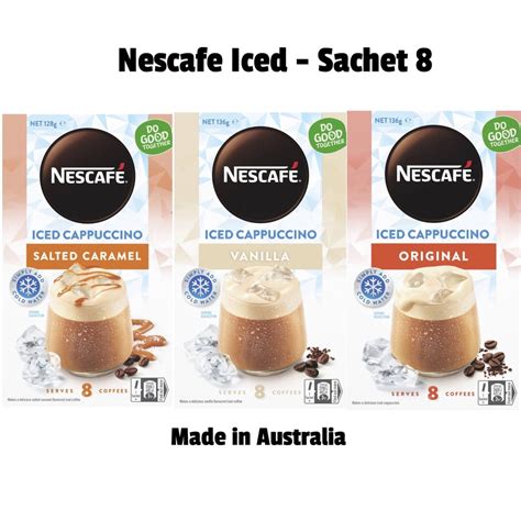 Jual Nescafe Iced Coffee Cappuccino Sachets 8 Packsalted Caramel