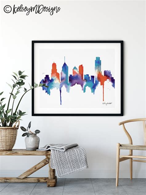 Philadelphia Art Philadelphia Skyline Philadelphia Print - Etsy