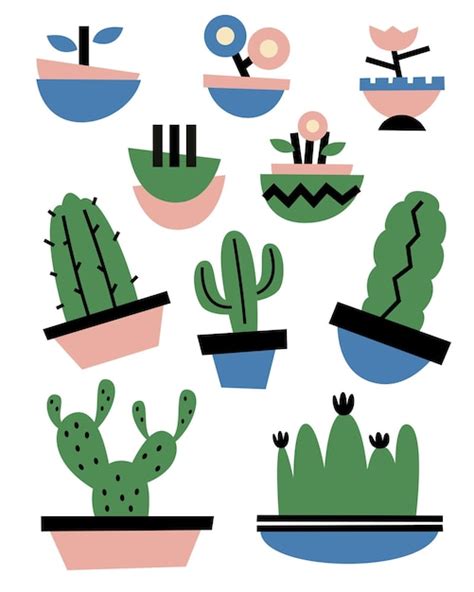 Decoraci N De Plantas Dibujada A Mano Ilustraciones Vectoriales De