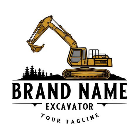 Premium Vector Excavator Vector Logo Excavator Machine Heavy