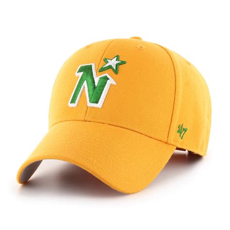 Minnesota North Stars Vintage NHL '47 MVP Hat - Gold | Adjustable ...