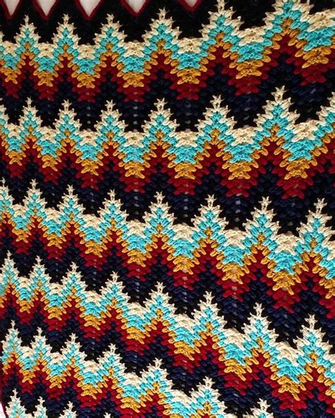 Heartbeat Ripple Pattern By Bymimzan Afghan Crochet Patterns Crochet