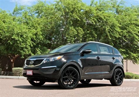 2012 Kia Sportage With 20 Giovanna Monza In Matte Black Black Lip