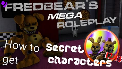 Roblox Fredbear S Mega Roleplay How To Get Secret Character Badge