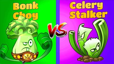 Bonk Choy Vs Celery Stalker Plants Vs Zombies Free Plants Pvz