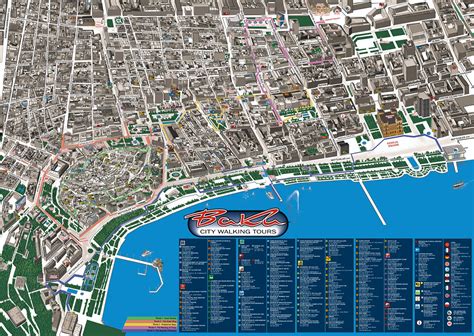 Baku City Map on Behance