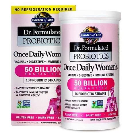 Garden Of Life Dr Formulated Probiotics Once Daily Women S 30 Capsules 50 Billion Digestive