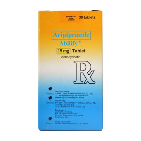 Abilify Aripiprazole 15mg 1 Tablet Prescription Required Watsons