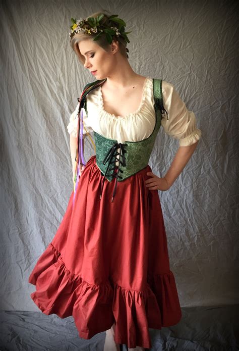 Renaissance Festival Wench Corset Bodice Color Underbust Etsy